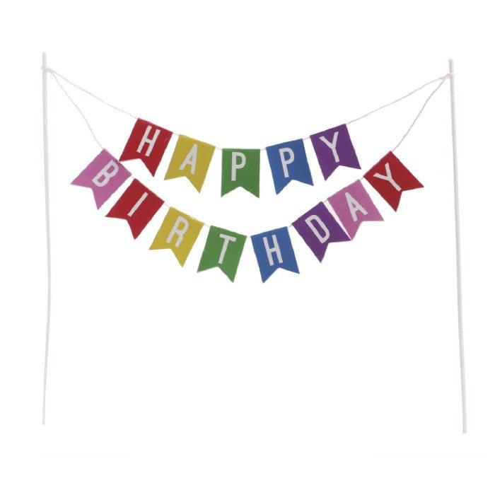 Cake topper "HAPPY BIRTHDAY"