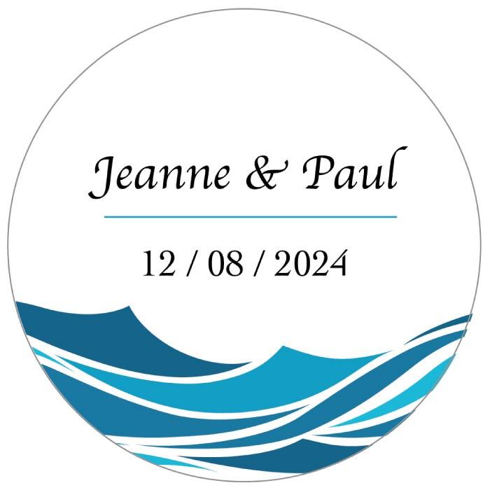 Stickers personnalisés mariage
