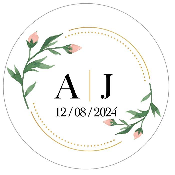Stickers personnalisés mariage