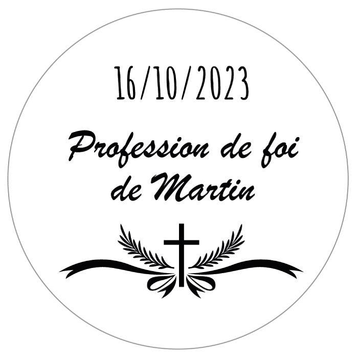 Stickers personnalisés bapteme/communion