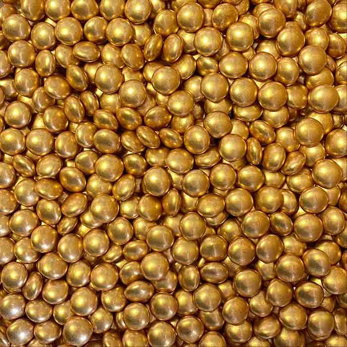 Confettis or et argent