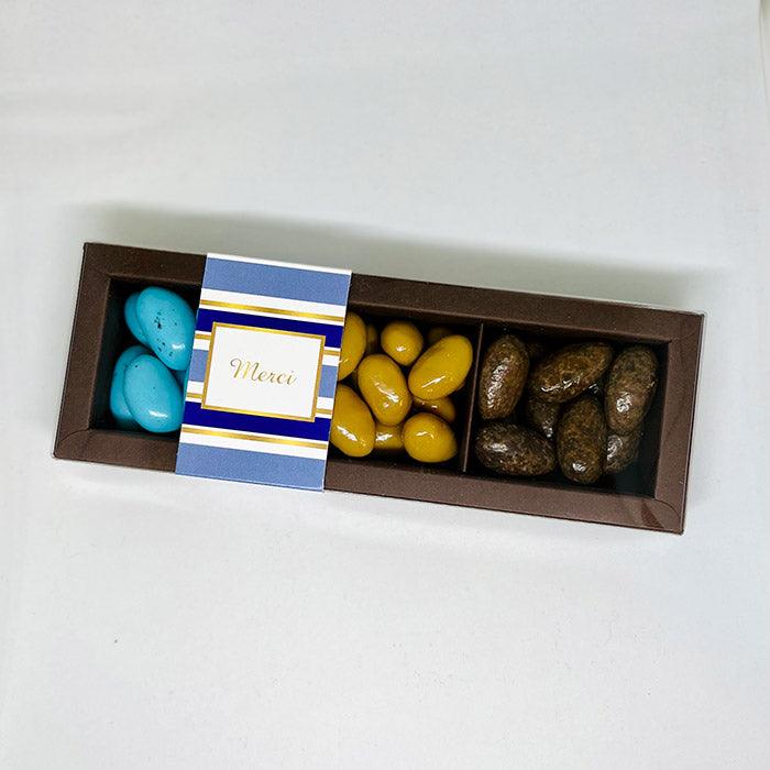 Coffret rayé "merci"