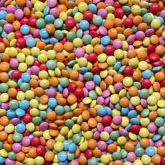 Mini confettis multicolores au chocolat au lait smarties