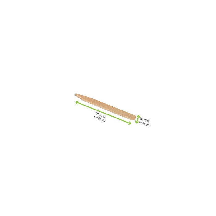 Piques en bois arrondis – Sachet de 200