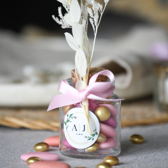 Lot de 12 Pots pharmacie en verre