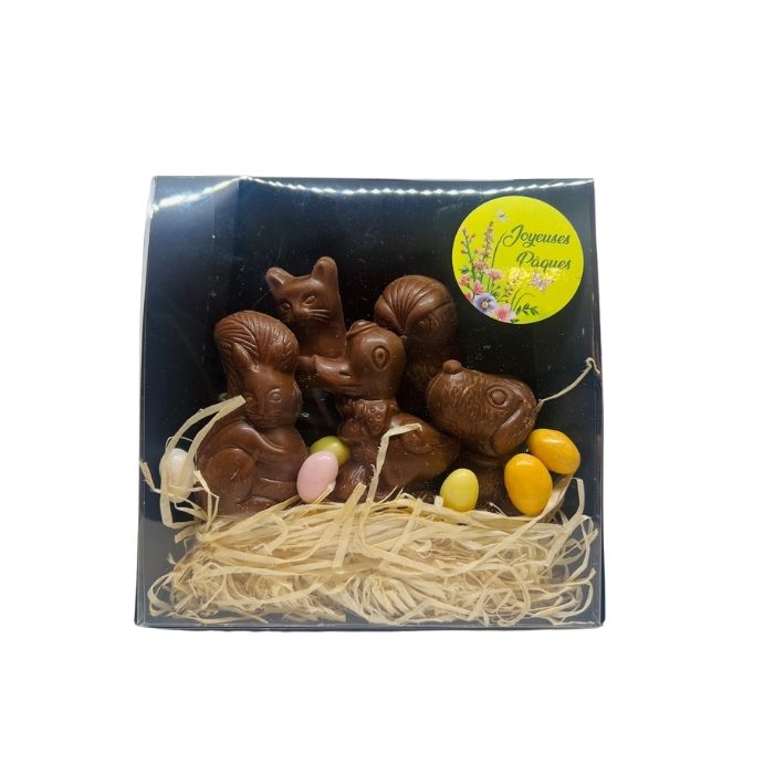 Sujets fantaisie pralinés en chocolat au lait