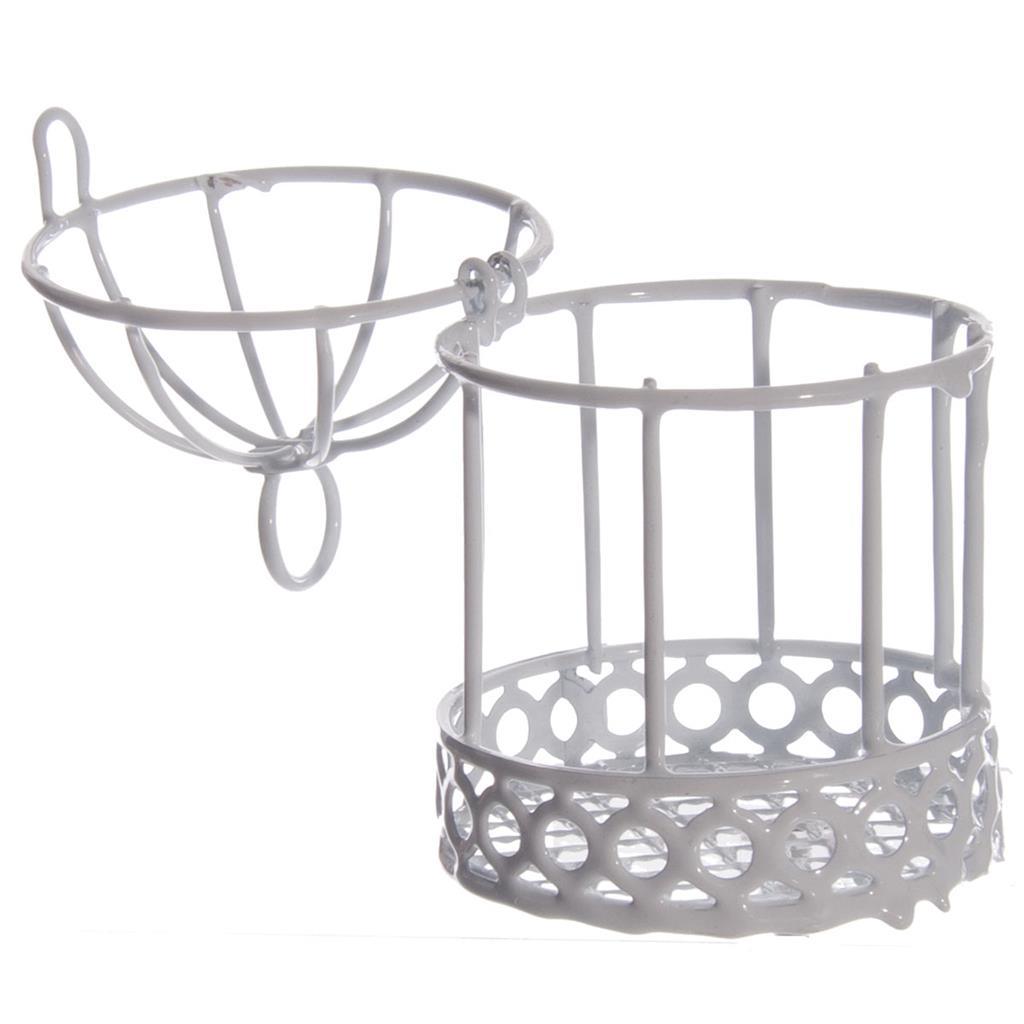 Cage Oiseaux Blanc