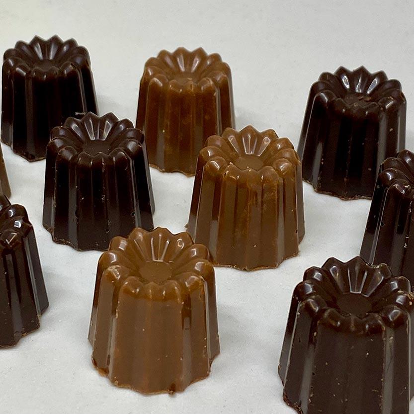 Canelés chocolat praliné