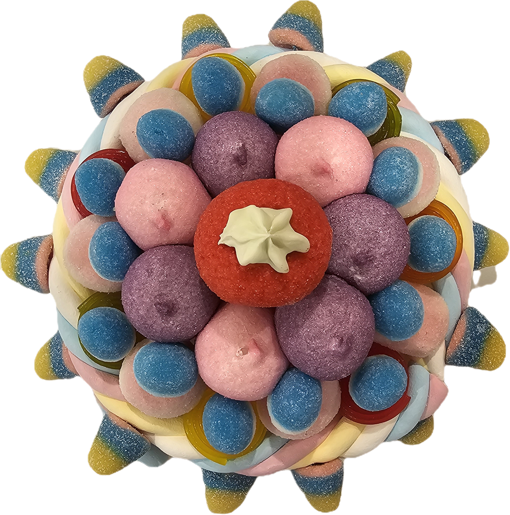 Gâteau de bonbons sur socle rond réutilisable DIY