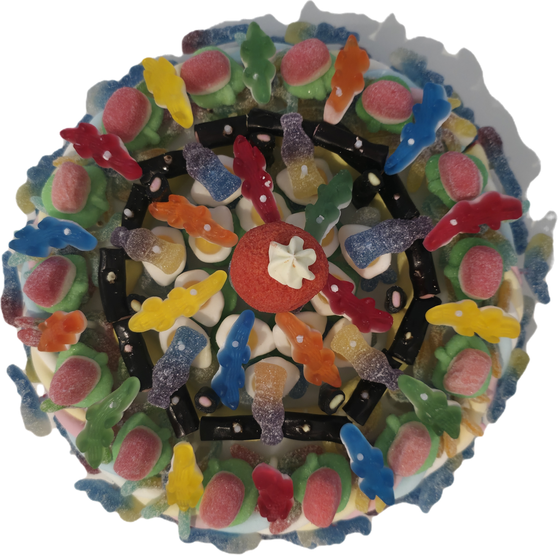 Gâteau de bonbons sur socle rond réutilisable DIY