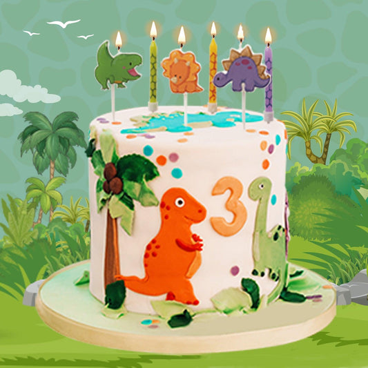 Bougies d'anniversaire "DINOSAURES"