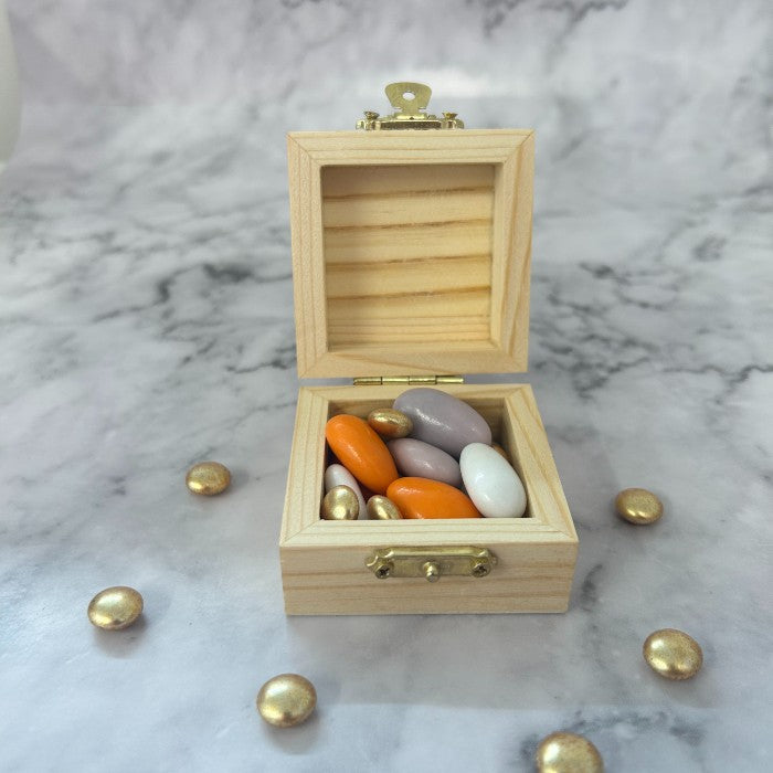 Lot de 6 boites en bois carrées