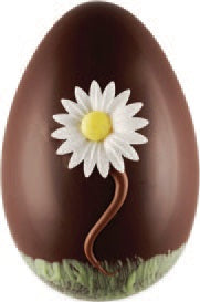 Œuf en chocolat lait ou noir avec marguerite