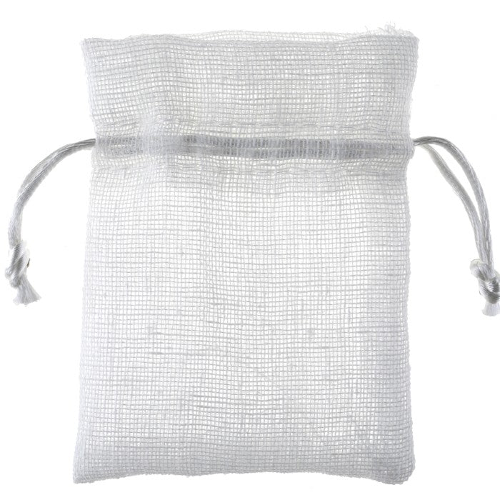 Lot de 6 Pochons chic blanc