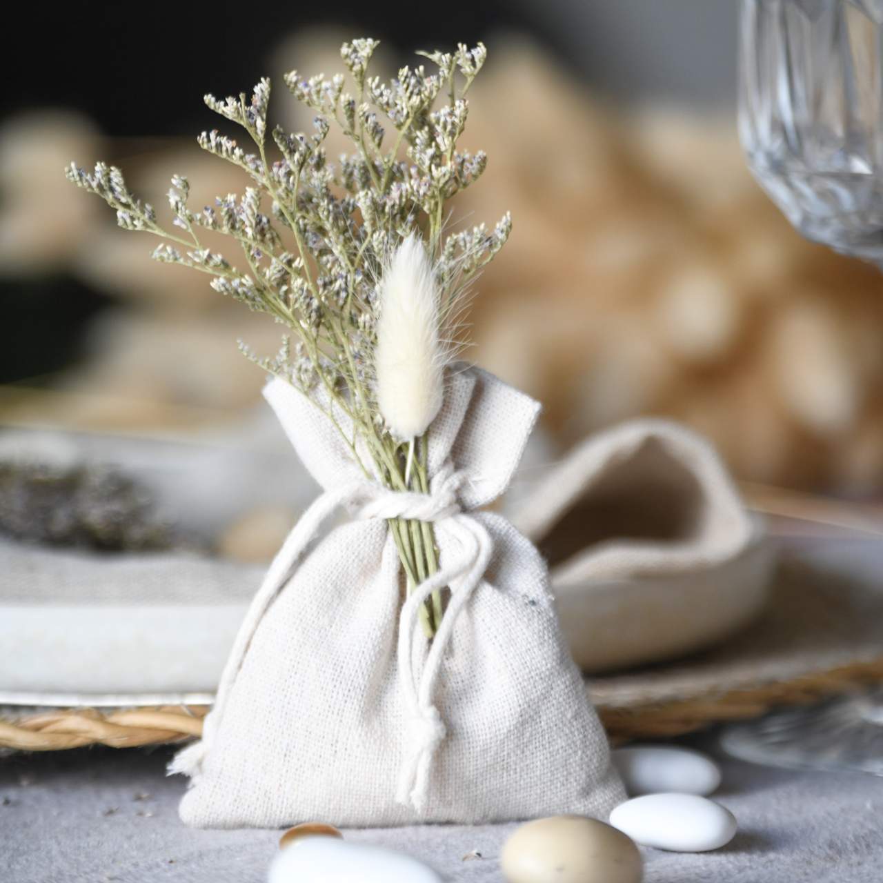 Bouquet de fleurs séchées naturel