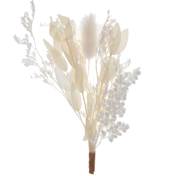Petit bouquet romantique Blanc fleurs séchées
