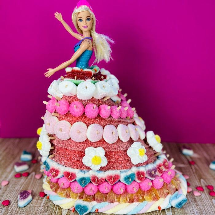 Gateau de bonbons "Barbie Princesse" 2 en 1