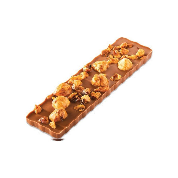 Barre chocolat lait et noisettes caramélisées