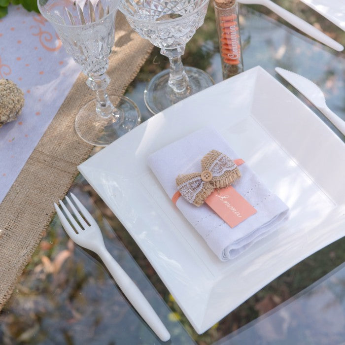 Lot de 12 marque places ruban