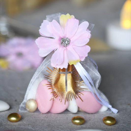 Lot de 12 fleurs en tissu