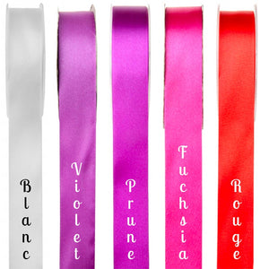 Ruban Satin Noir Simple Face - 25 Mètres X 6 Mm - Pour Décoration De Table, Emballage Cadeau Et Loisirs Créatifs