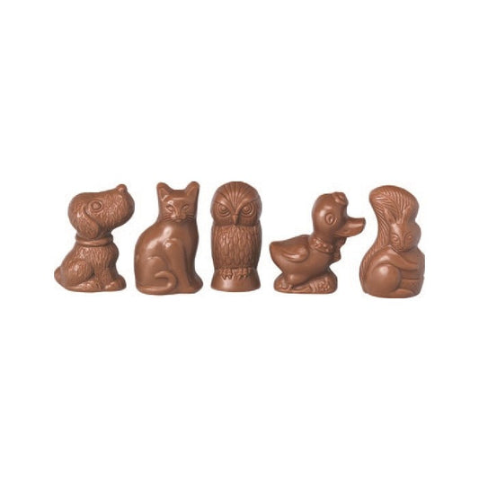 Sujets fantaisie pralinés en chocolat au lait